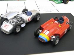 Mercedes W-196 and Lancia Ferrari D-50A