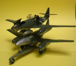 Me262 Mistel (DML, Monogram, & scratchbuilt trolley